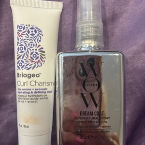 NEW Hair help mini color wow dream coat and briogeo curl charisma mask